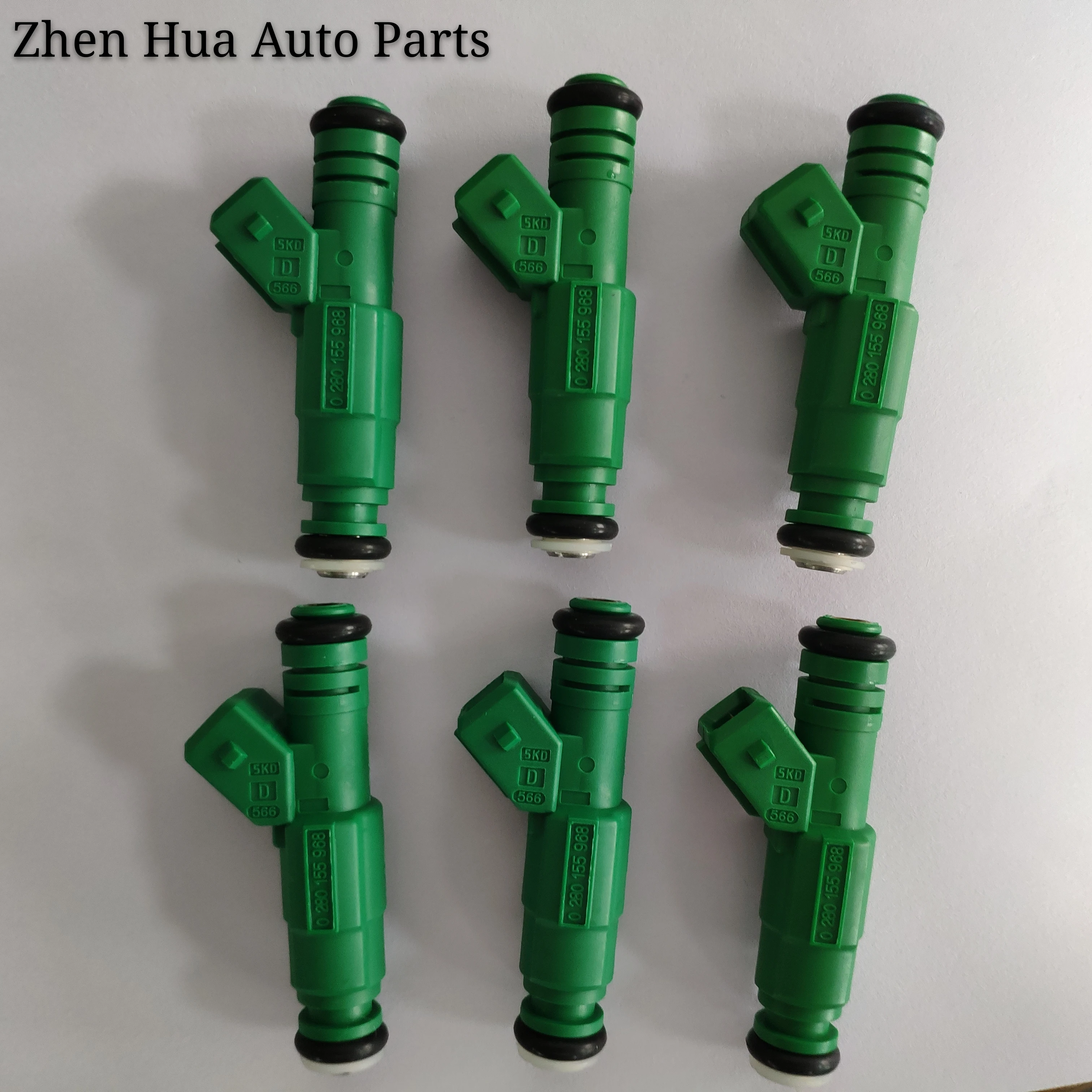 6x  enclosed top feed universal 440cc High performance fuel injector Green Giant 0280155968 for racing tuning