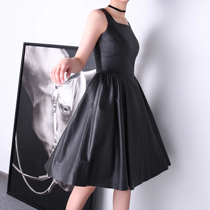 Dresses For Women 2023 Female Fall Winter Hepburn Style High Waist Slimming Vest Black Skirt Mujer Sexy Sling Bodycon Vestido