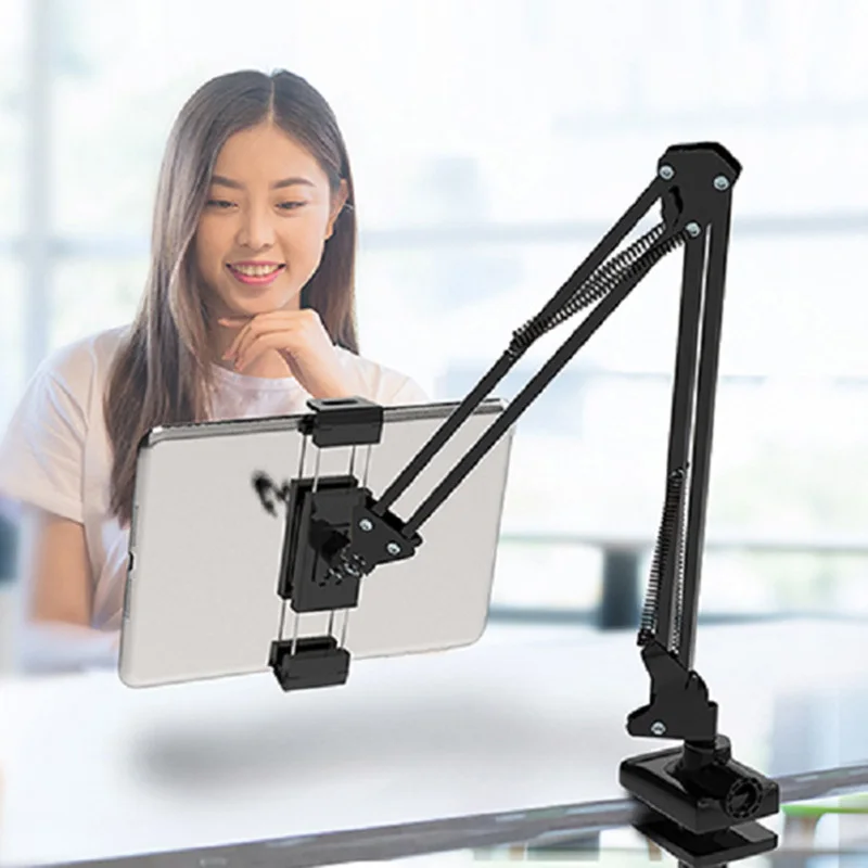 Adjustable Tablet Holder Stand Flexible Rotating Bed Desktop Mount 5-12.9 Inch phone tablet support bracket For IPad Air Pro