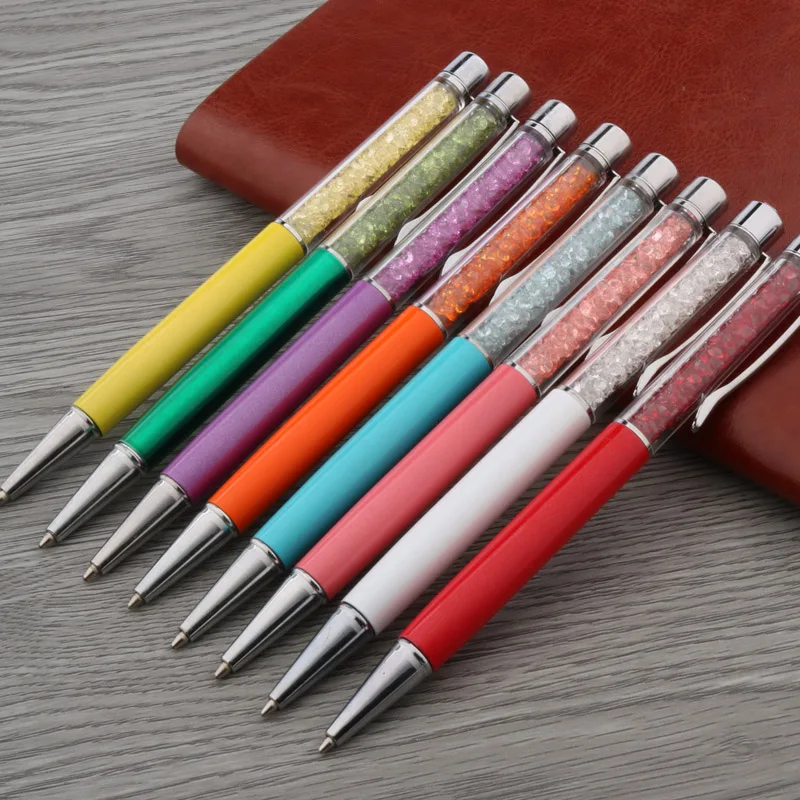office silver crystal gift STUDENT GRIL pen Metal Ballpoint Pen