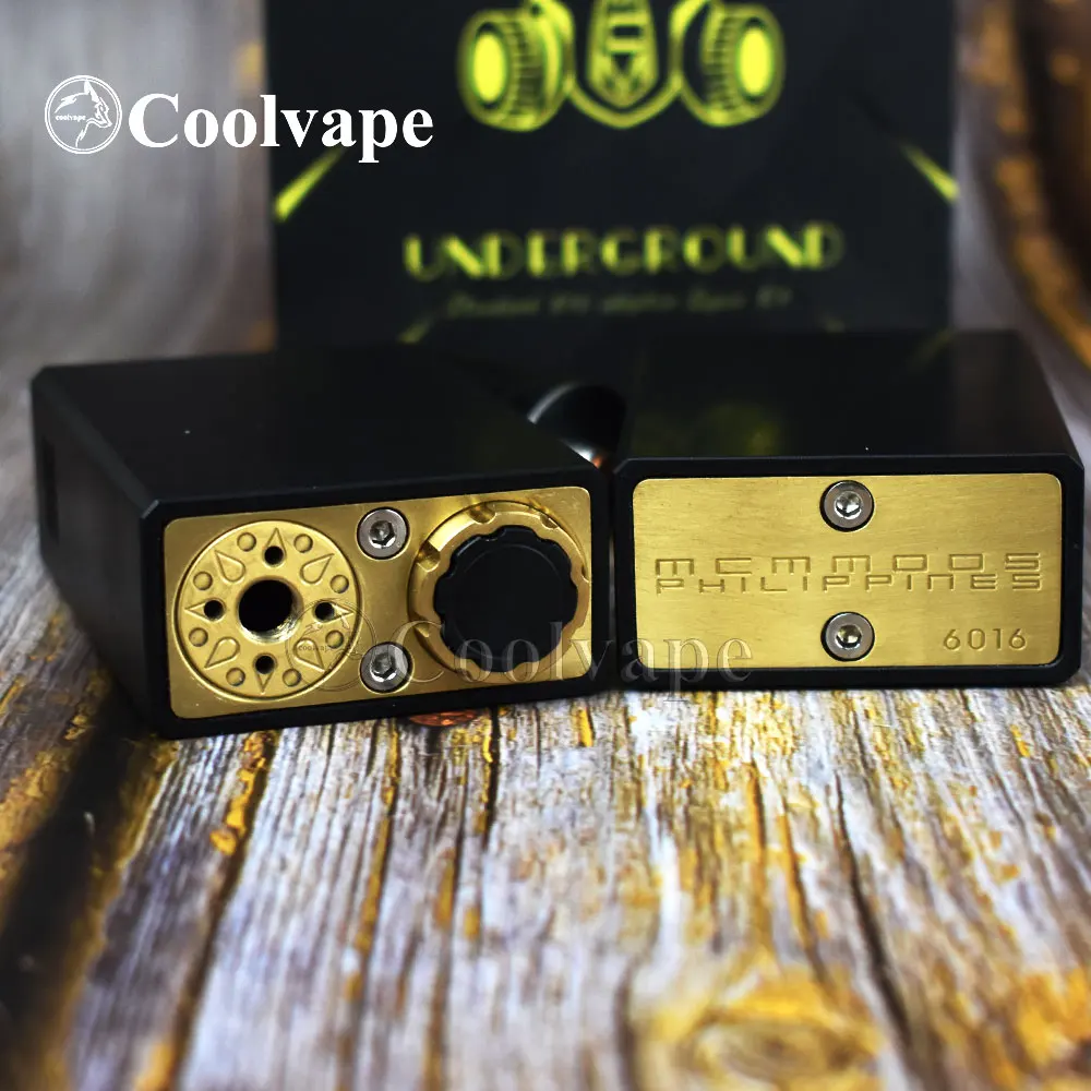 Coolvape serie sotterranea Box Mod Kit vaporizzatore scatola meccanica Mod fit 2*18650 batteria vs 528 Custom goon driptech-ds kit