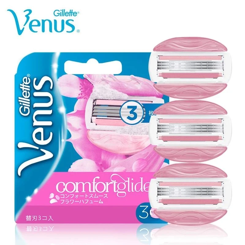 Original Gillette Venus Spa Breeze Safety Shaving Razor Blades Refills For Female Hair Removal Girl Vns Shaver Depilatory Manual