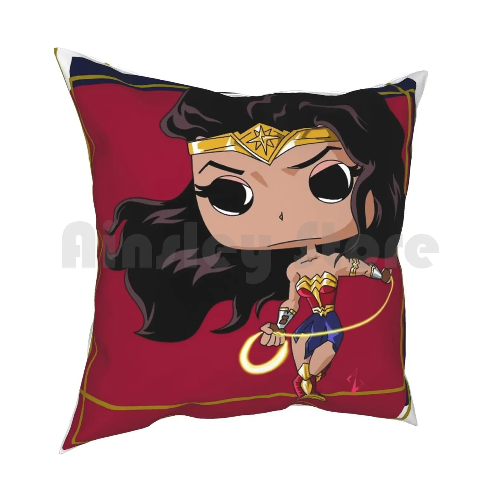 Ww Pillow Case Printed Home Soft DIY Pillow cover Superhero Womens Feminist Feminism Cartoon