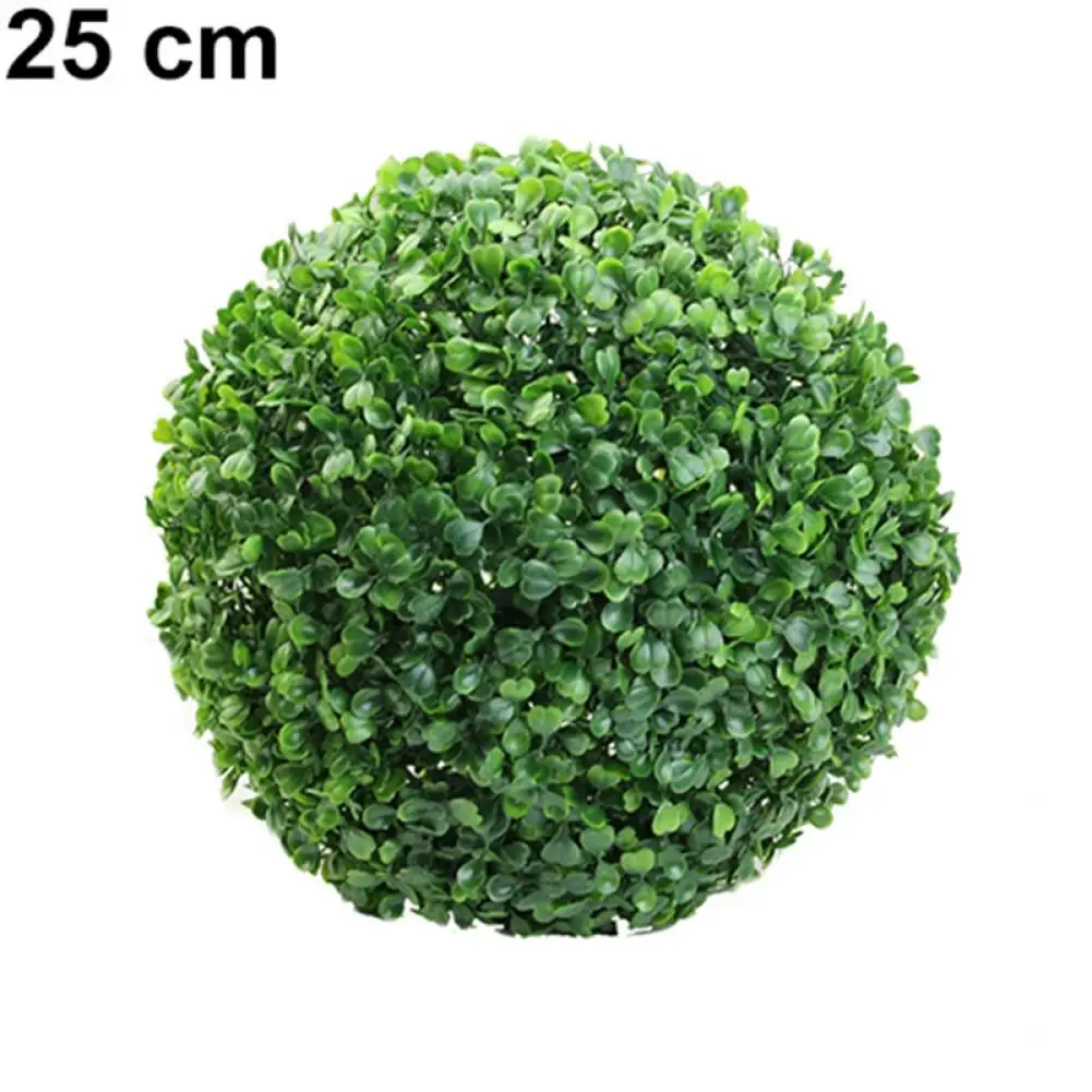 1 pz verde pianta artificiale palla topiaria plastica resistente allo strappo albero bosso festa di nozze giardino all'aperto decorazione della casa