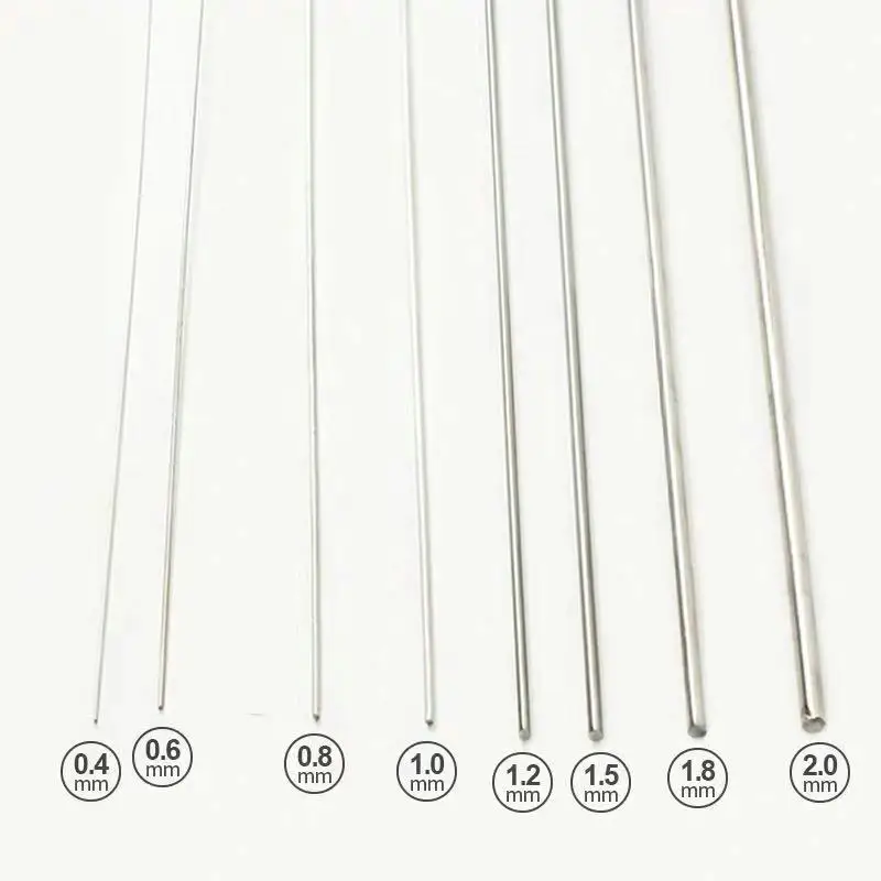 HQ 0.1-2MM Marine Grade 316 Single Stainless Steel Wire Rod Tiny Soft or Rigid Stroke Line Fishing Banding Clothesline