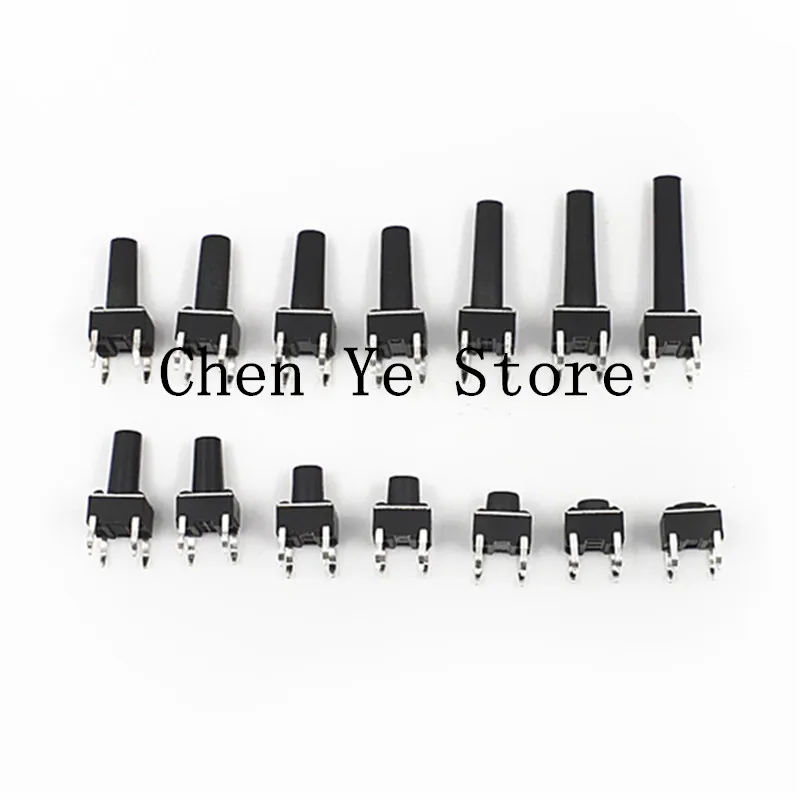 Giá Rẻ Shipping1000PCS 6*6*12H Lược Công Tắc Xúc Giác Nút Ấn Công Tắc Cao 12MM 6X6X12MM Nhúng 4Pin micro Switch 6*6