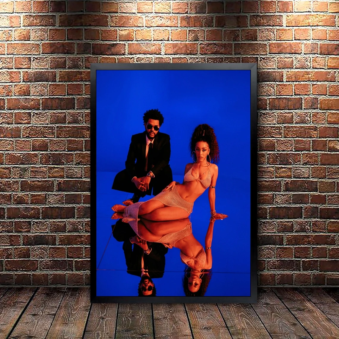 The Weeknd Doja Cat You Right Poster Music Album Cover Poster Rap Hip Hop Pop Music Star Canvas Poster Print (No Frame)