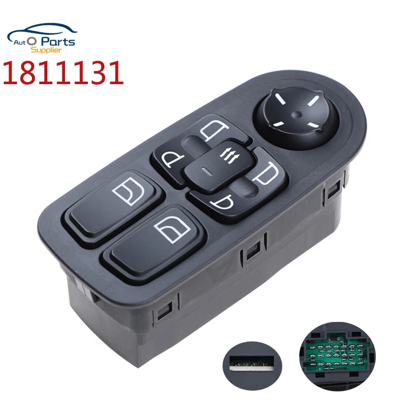 New 1811131 1693129 1736600 Fit for DAF XF Power Master Window Control Switch 1669884 1693124 1698944 1788599 High quality!