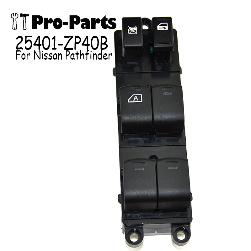 New 25401-ZP40B Electric Power Master Window Control Switch For 05-08 Nissan Pathfinder 4.0L 5.6L 25401ZP40B