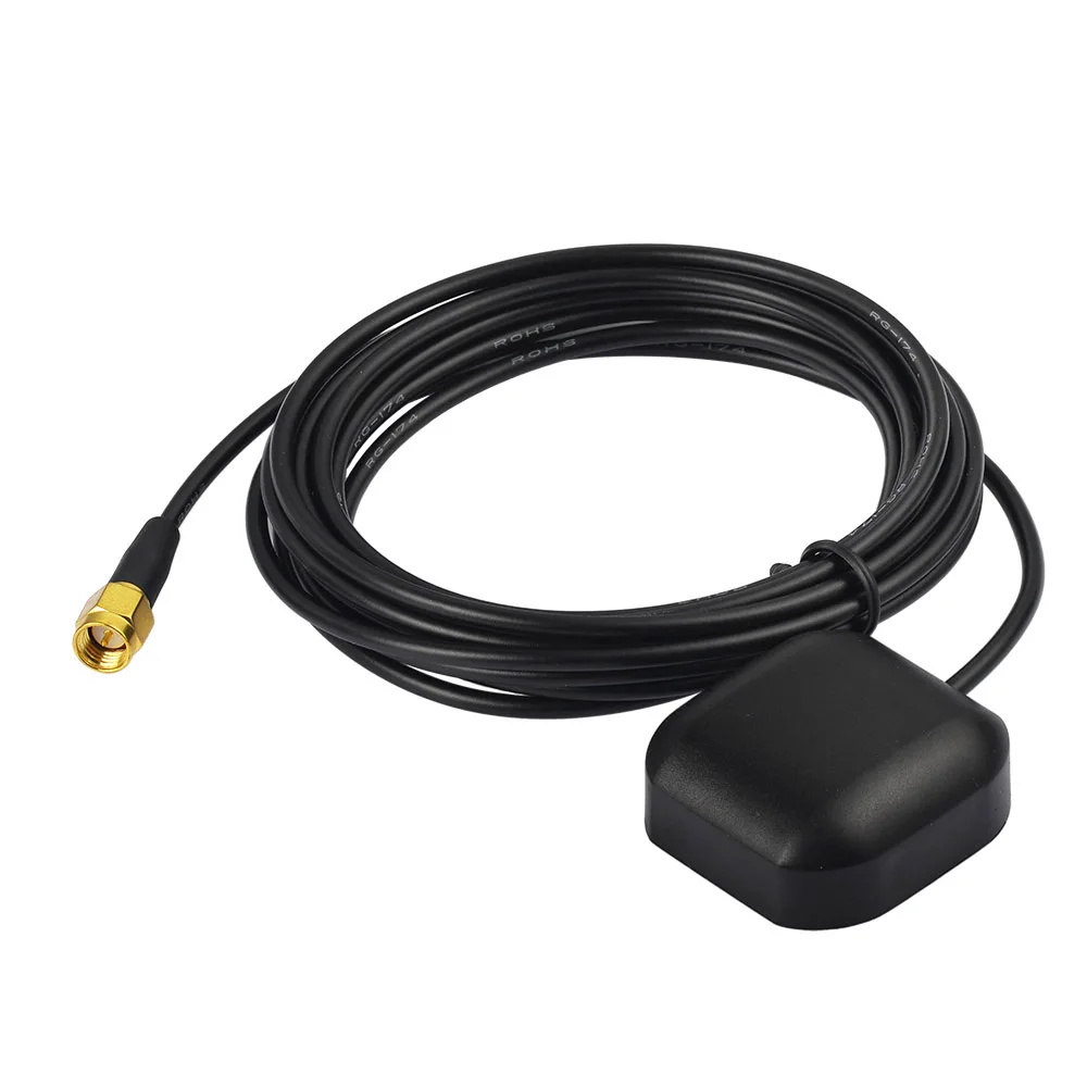 Superbat Vehicle Waterproof Active GPS Navigation Antenna SMA Male for Car Stereo Head Unit GPS Navigation System Module Truck