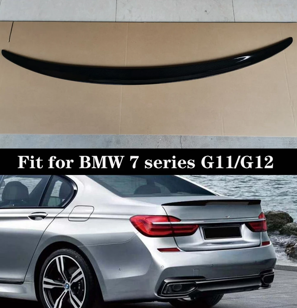 Rear Carbon Fiber Spoiler for BMW G11 G12 7 Series 740i 750i Sedan 2016-2018 Boot Lip Wings