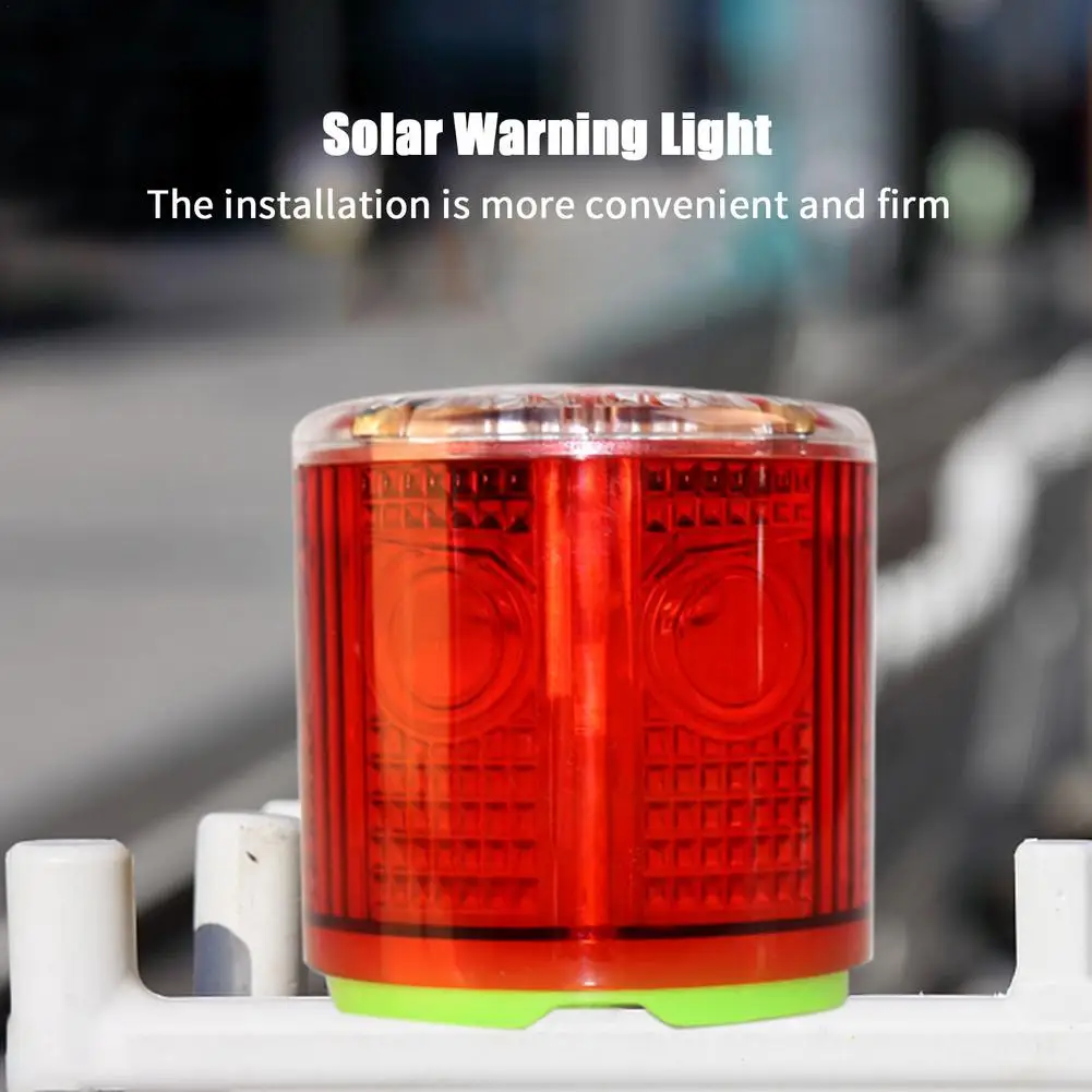 Solar LED Emergency Light Strong Magnetic Solar Powered Warning Lights Beacon Light Traffic Alarm Lights Tower Crane Lamp