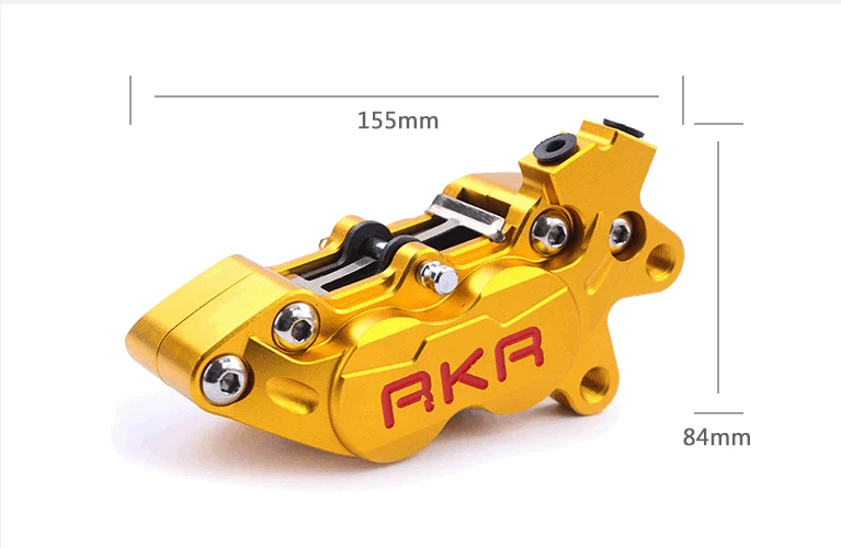 40mm Mount Moto pinza freno 4 pistone sinistro destro per CBR 600 rr Grom HF6 BWS RSZ Scooter CNC freno posteriore Moto freno a disco