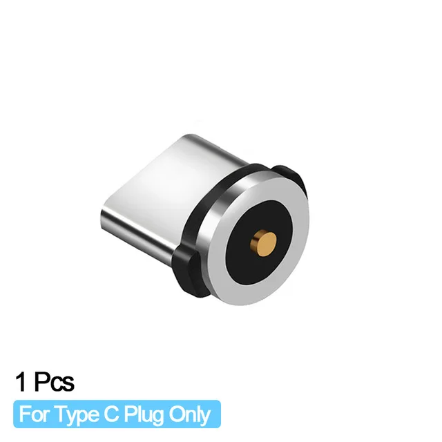 Round Magnetic Cable plug 8 Pin Type C Micro USB C Plugs Fast Charging Phone Magnet Charger Plug For iPhone 1m line chargering