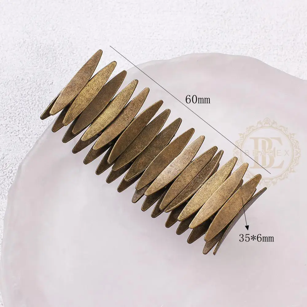 DIY Supply-One Fashion Jewelry Vintage Finish Zinc Based Alloy Bracelet with Elastic Cord (BE38)