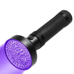 Topcom 100 LED UV Flashlight High Power 10w 395nm UV Light Ultraviolet Lantern Use 6*AA For Pet Urine Detect Catch Scorpion