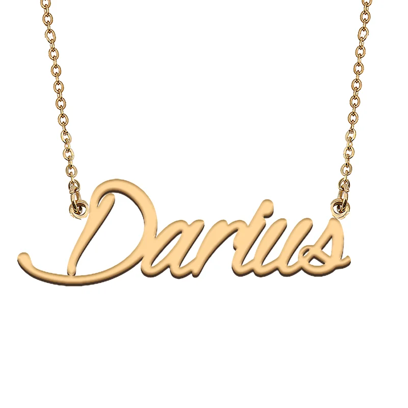 

Darius Custom Name Necklace Customized Pendant Choker Personalized Jewelry Gift for Women Girls Friend Christmas Present