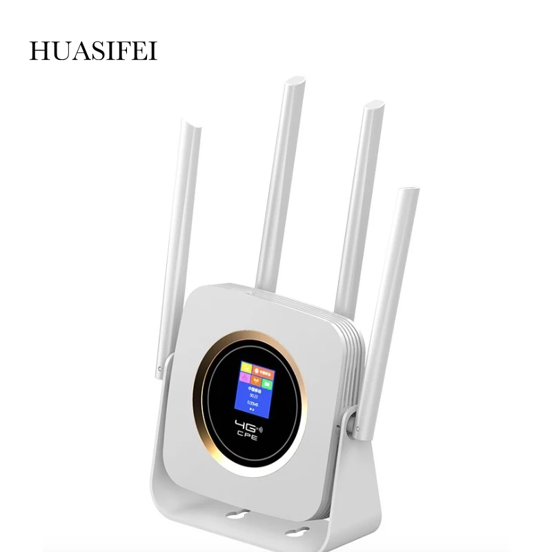 HUASIHEI 4g Wifi Router Cat4 150Mbps 3000mAh Battery Wireless Mobile Wifi Dongle Quad High Gained External Antennas Sim Router