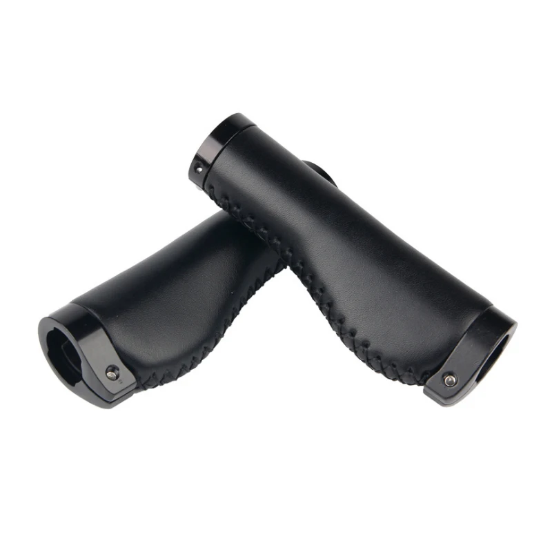 1 Pair MTB Bicycle Handlebar Cover Cycling Grips Meat Ball  Anti-slip Road Bike Handle Leather Bilateral Locking Grip