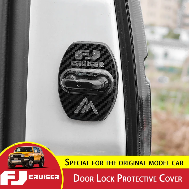 3 Pieces For Toyota FJ Cruiser Door Lock Protective Cover FJ Cruiser Tailgate Protection Limiting Stopper Solve Abnormal Noise 3
