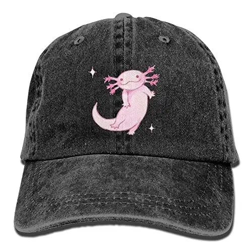 Halloween Axolotl Funny Baseball Cap Men Women Adjustable Plain Dad Hats Low Profile Solid Ball Cap Black Cap for Women