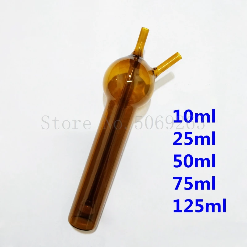 Clear/Brown So2 Sulfur Dioxide Absorption Bottle Porous Glass Plate Absorption Bottle/Tube