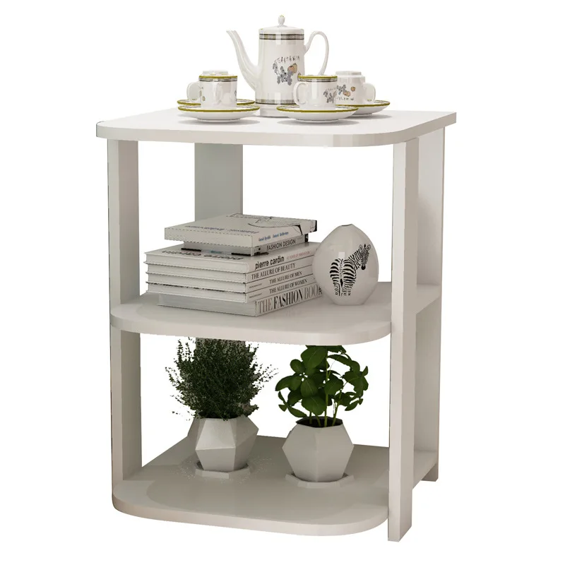 Mesa de té pequeña moderna y contraída, Partición de ark edge, borde de sofá, CONTENIDO DE COMPRA creativo, recibe un pequeño té