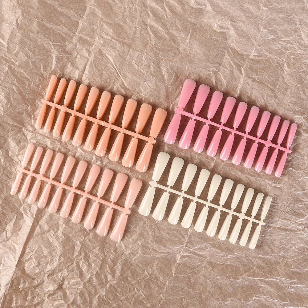 Накладные ногти с полным покрытием, 80/20 накладных ногтей, Длинные гробные бесследные накладные ногти для наращивания ногтей, накладные ногти для дизайна ногтей, салонный инструмент
