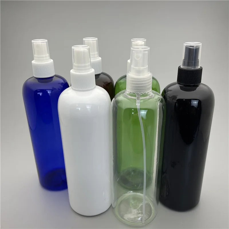 

500ML X 15 High Quality Plastic Spray Pump Round Shoulder Bottle Cosmetic Moisturizing water Perfume Container With Mist Sprayer