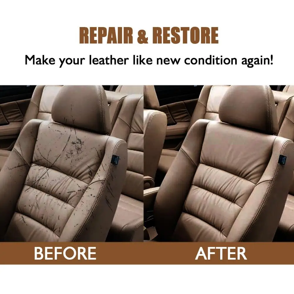 Leather Repair Kits Durable Professional Vinyl Repair Restore Cream Set For Furniture Car Seats Shoes Liquid Scratch Filler