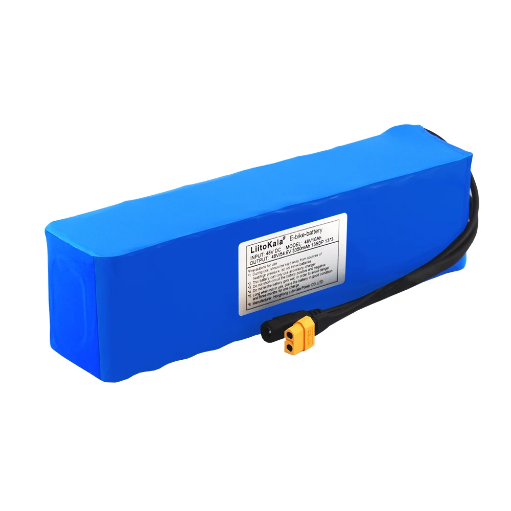 Imagem -04 - Liitokala-bateria de Alta Potência para Veículo Elétrico Bateria Elétrica da Motocicleta Bateria Faça Você Mesmo Proteção Bms 48v 10ah 18650 3400mah 13s3p