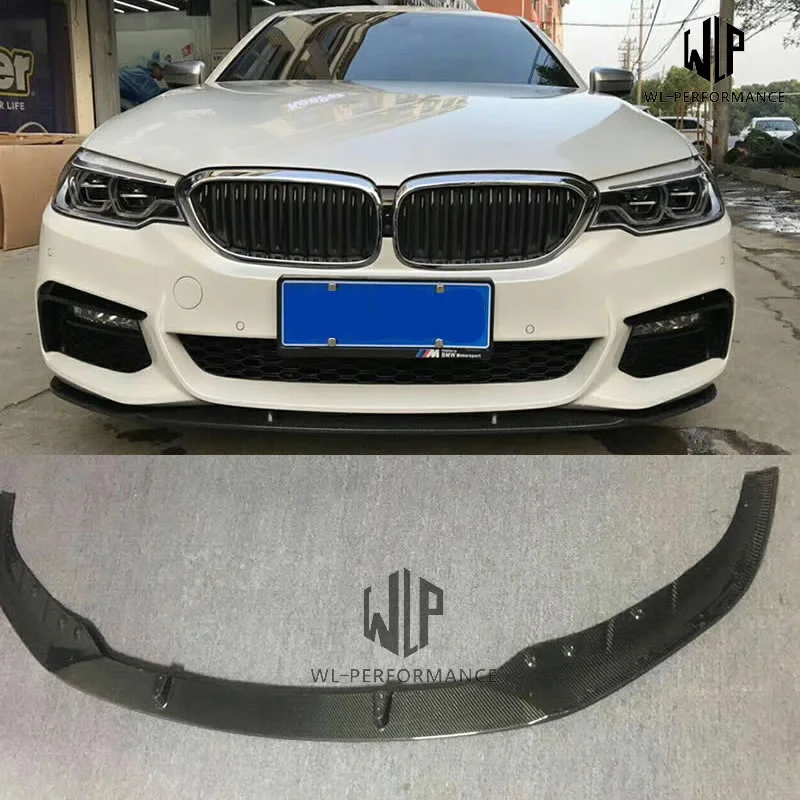 G30 G38 Mt Style High Quality Carbon Fiber Front Bumper Lip for Bmw G30 G38 5 Series 530i 540i Car Body Kit 2018