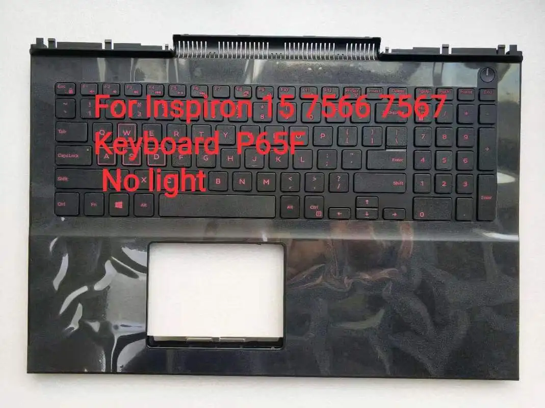 NEW Laptop Palmrest/Keyboard For Inspiron 15 7000 7566 7567 0MDC8K MDC8K US Backlit Upper Case Palmrest Cover P65F 0VFPNK