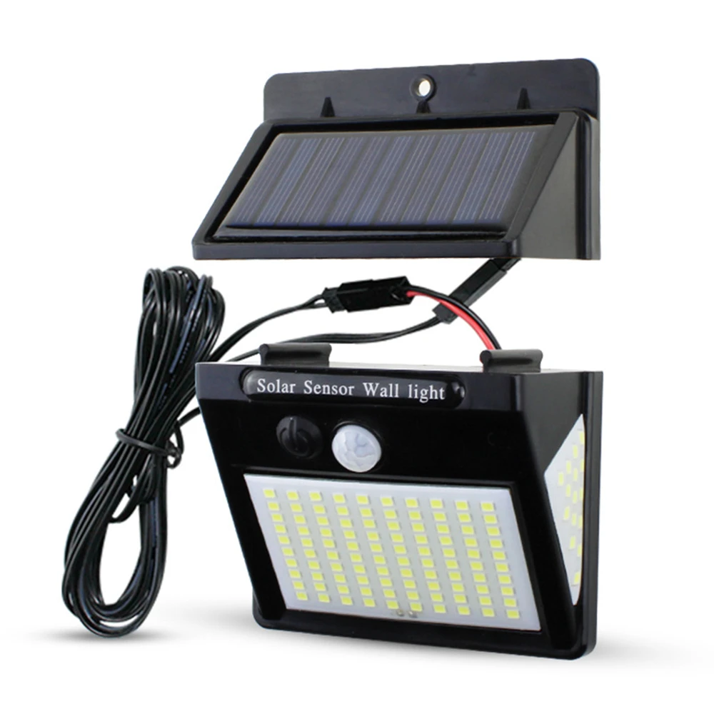 100/130/144 LEDS Solar Light Outdoor Waterproof Solar Solar Lamp Sensor Wall Light Powered Sunlight for Garden Decoration