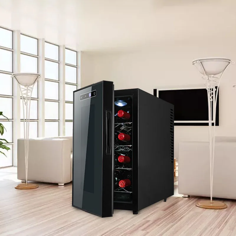 Armario de vino tinto de temperatura constante, refrigerador, armario de té, barra de hielo, mini refrigeración por aire para el hogar