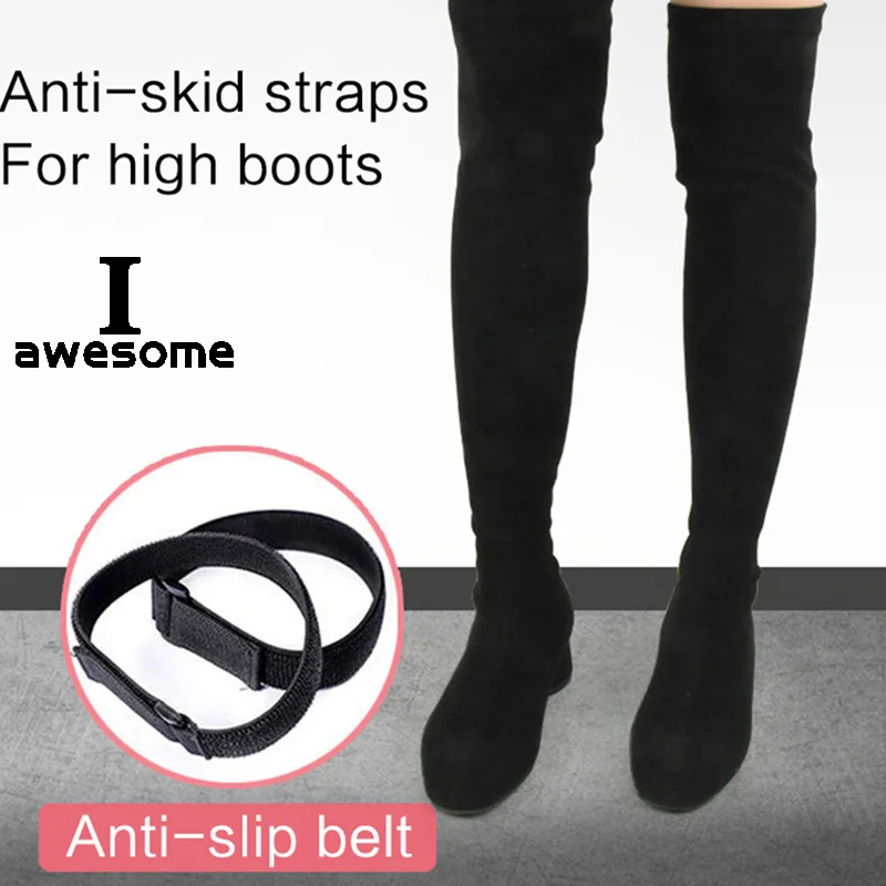 1 Pair High Boots Straps Prevent Falling Off Women Convenient Detachable Shoes Anti-skid Belt Ankle Shoe Tie Lady Lace Band