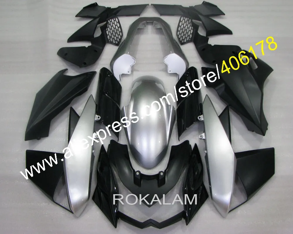 For Kawasaki Z1000 2010 2011 2012 2013 Z-1000 10 11 12 13 Z 1000 Black Silver Motorbike Fairing (Injection Molding)