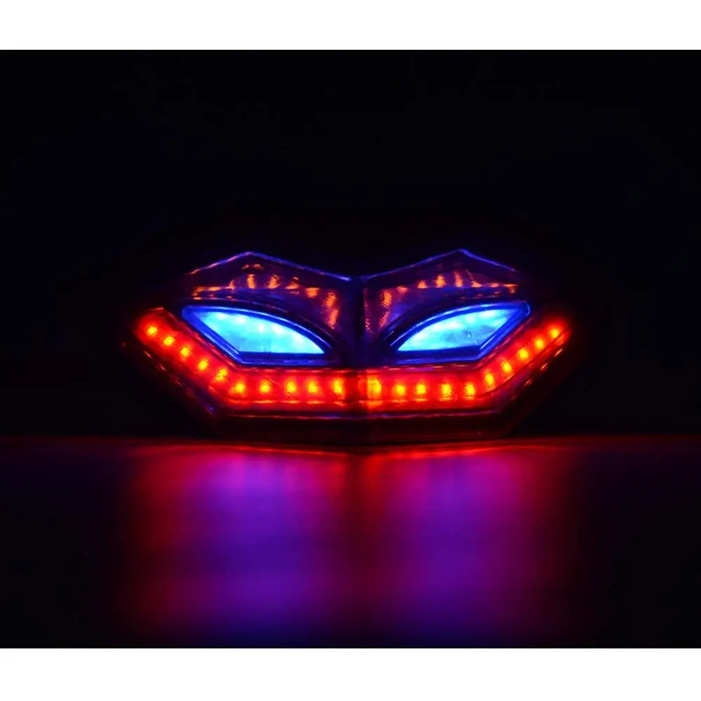 For Kawasaki Ninja 250 NInja250 300 EX300 2013 2014 2015 2016 2017 Rear Taillight Tail Brake Turn Signals Integrated Led Light