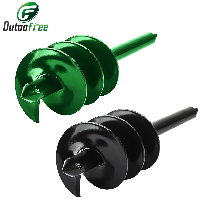 Garden Grass Plug Plant Flower Bulb Auger Rapid Planter Post or Umbrella Hole Digger for Hex Drive Drill bit tools 8x25/30cm