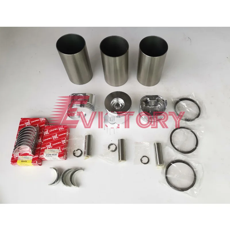 Yanmar 3TNV84 Rebuild kit piston ring liner cylinder gasket bearing main conrod