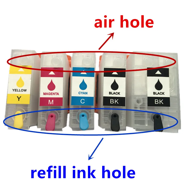 Refill ink kit for epson 202xl 202 Refillable  ink cartridge arc chip for Epson Expression Photo XP-6000/XP-6005/XP-6100/XP-6105