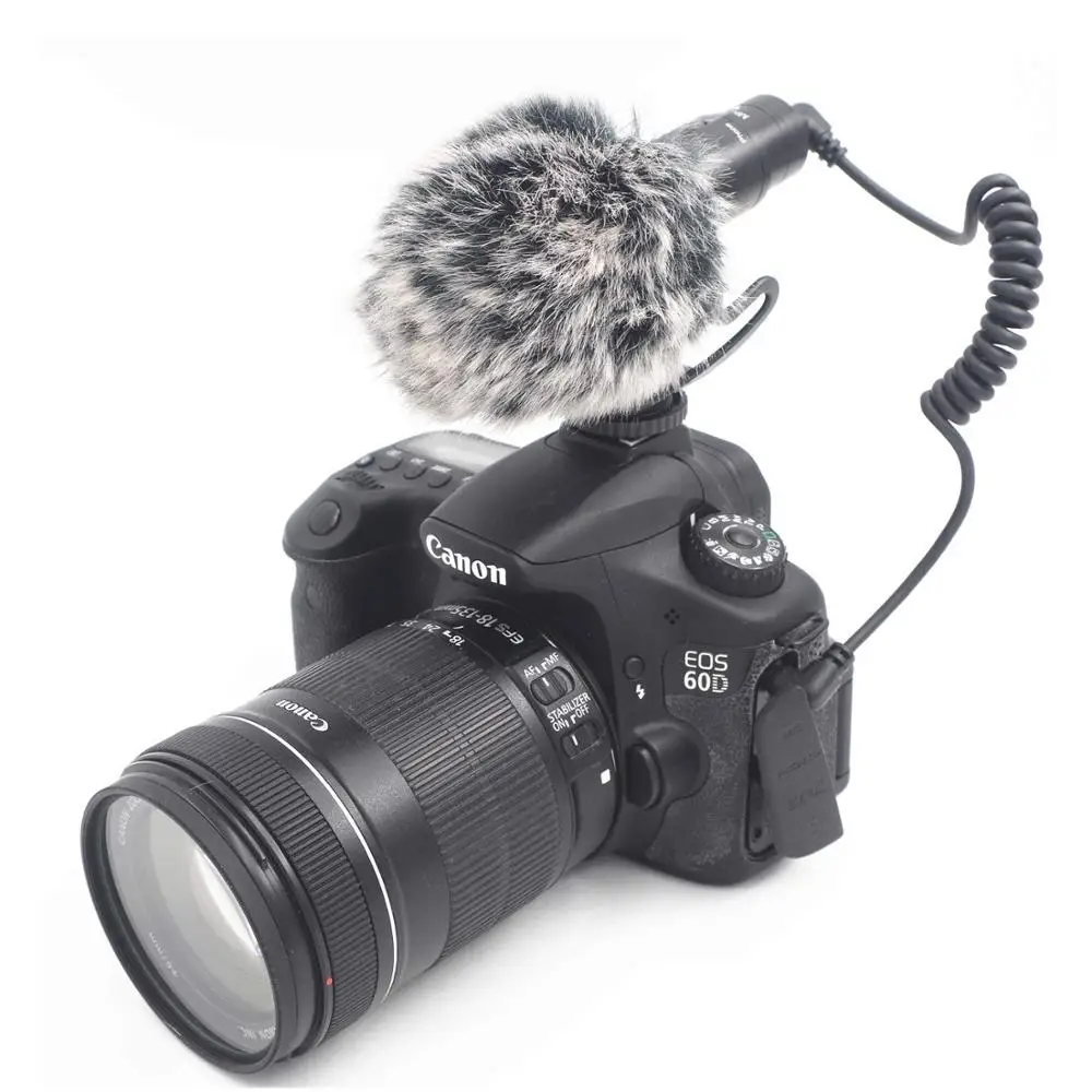 Nicama SGM8 Camera Shotgun Microphone with 1 Deadcat Compatible with iPad iPhone Android Smartphone and Dsrl Recording Interview