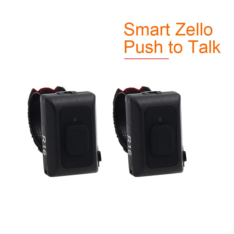 2PCS Wireless Bluetooth Hands-Free R16 PTT Walkie Talkie Button For Android With iOS Low Energy for Zello Work