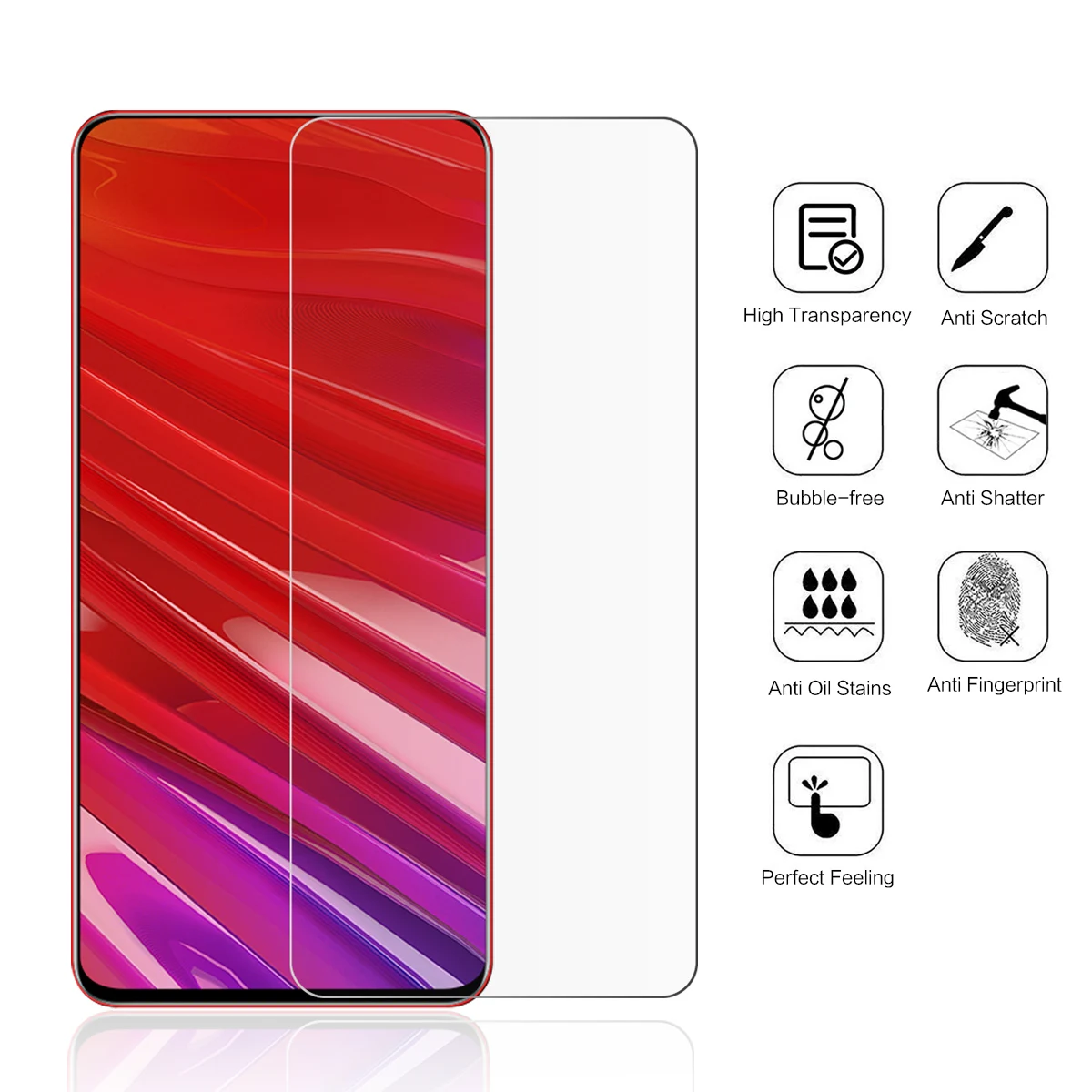 Protector de pantalla antiarañazos 9H para Lenovo Z5 Z 5 Pro GT, película protectora de vidrio templado