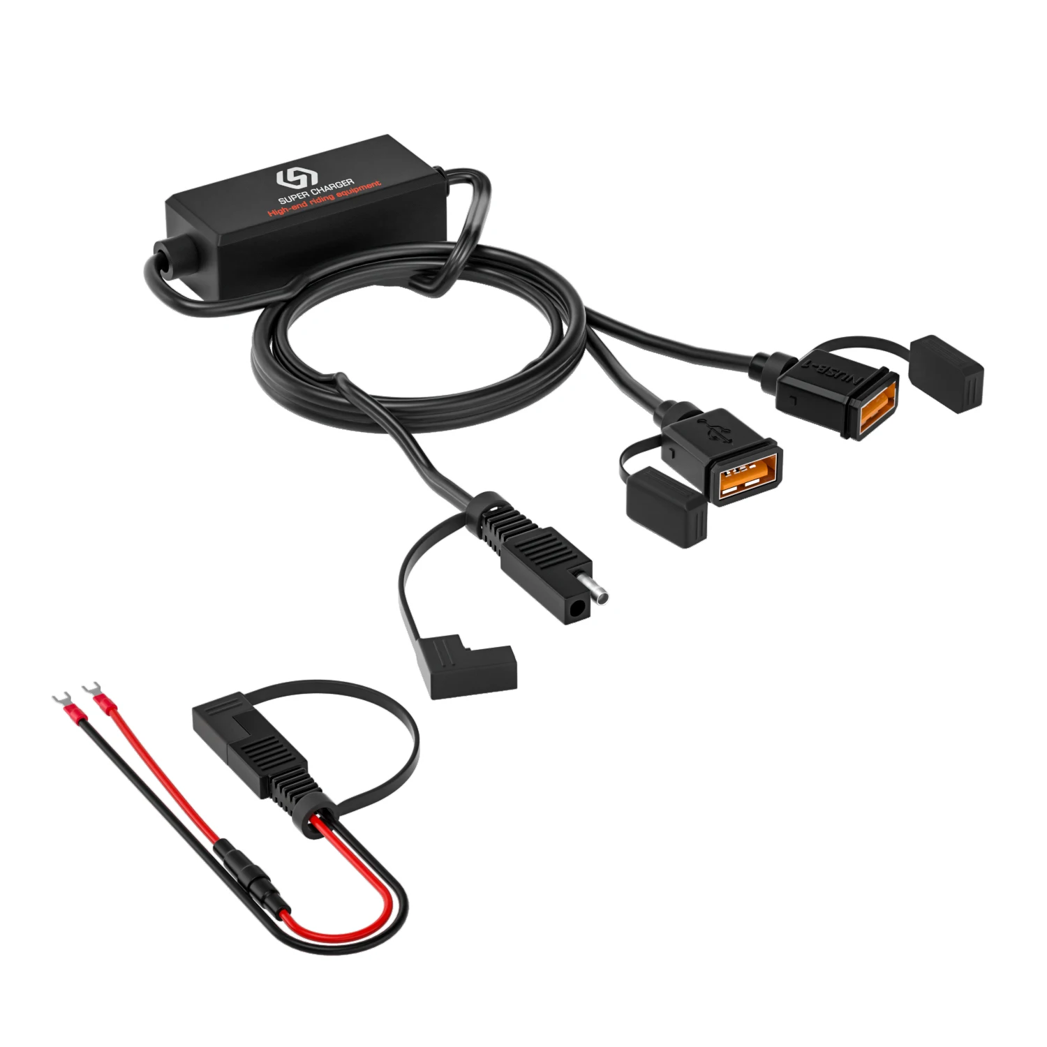 Motocykl szybka ładowarka USB SAE do adaptera USB do szybkiego rozłączenia podłączyć wodoodporna 36W QC3.0 szybkie ładowanie 3.0 wbudowany inteligentny Chip