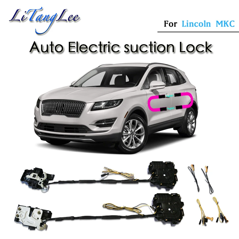 

Car Soft Close Door Latch Pass Lock Actuator Auto Electric Absorption Suction Silence Closer For Lincoln MKC 2015~2019