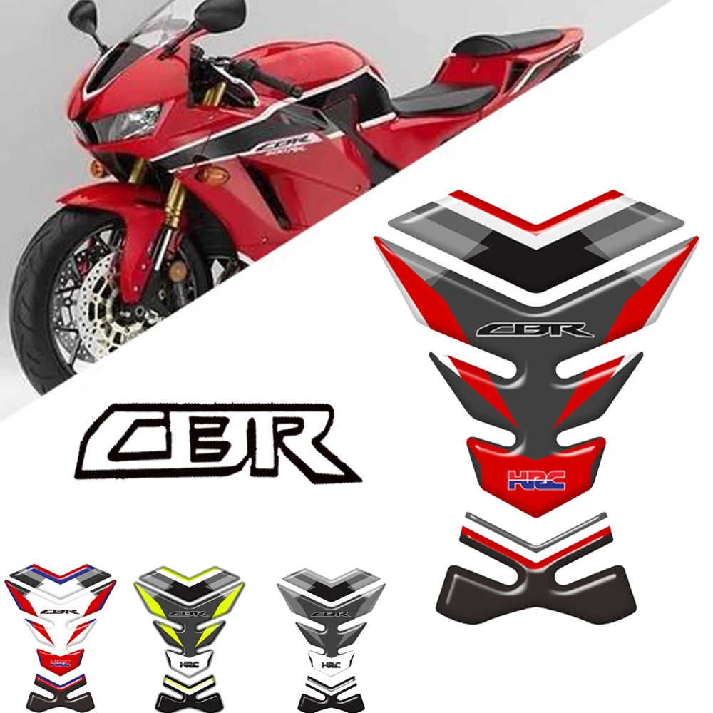 

Motorcycle Rubber Sticker For Honda CBR 250 400 600 1000 RR CBR650F F4 F4I Fuel Tank 3D Fishbone Shape Protection Decals