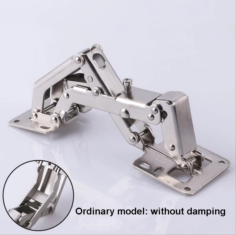 170 Degree Hinge for Corner Cabinet Door, Kitchen Thick Door Hinges Angle Can Adjusted 130-170 Degrees No Need Hole Hinge