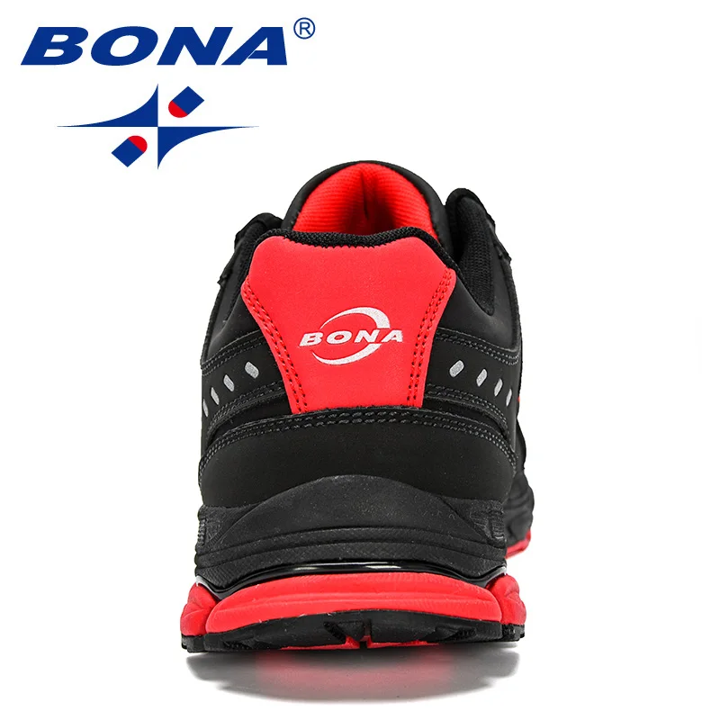 BONA New Desigers Action Leather Athletic Sport Shoes Men High Quality Running Shoes Man Jogging Trendy Sneakers Zapatillas