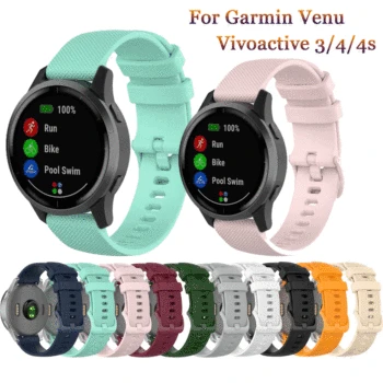 18mm 20mm 22mm Uhr Strap Für Garmin Venu Vivoactive 3 Silikon Armband Strap Für Garmin Vivoactive4S 4 forerunner 245 Correa
